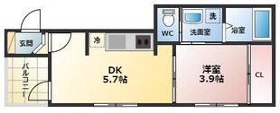 ハーモニーテラス甲子園浜田町の物件間取画像